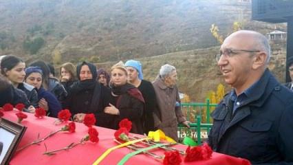 HDP'li vekil Önlü terörist cenazesine katıldı