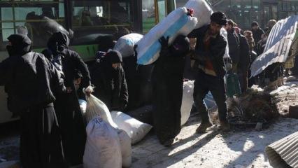 Halep'teki zulümden kurtulan ilk konvoy