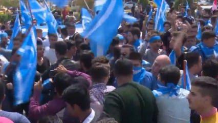 Kerkük’te Türkmenlerden 'bayrak' protestosu
