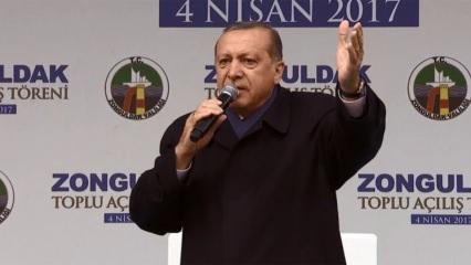 Erdoğan resti çekti: İndirin o bayrakları!