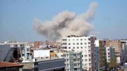 Diyarbakır'da patlama! İlk görüntüler geldi