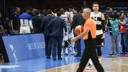 Anadolu Efes-Beşiktaş maçında skandal!