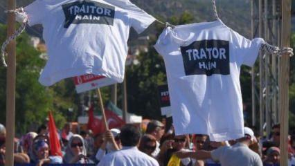 'Hero'ya karşı 'traitor' tişörtü
