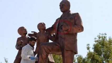 Atatürk anıtına saldıran provokatör hakkında karar