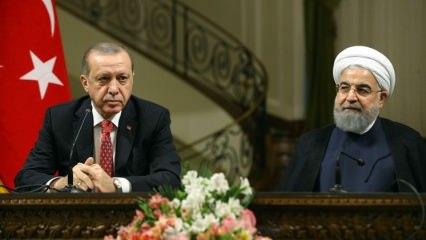 Cumhurbaşkanı Erdoğan Ruhani ile görüştü