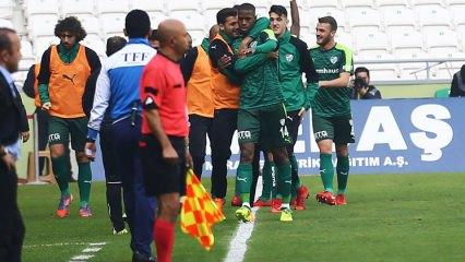 Bursaspor'un zirve tırmanışı sürüyor!