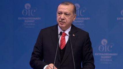 Cumhurbaşkanı Erdoğan'dan 'Kudüs' çağrısı