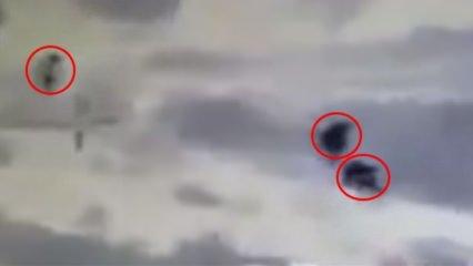 Afrin'de teröristler böyle havaya uçuruldu