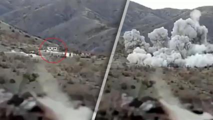Bordo bereliler lazerle işaretledi, F-16 vurdu