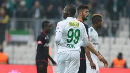 Bursaspor'da Moussa Sow şoku!