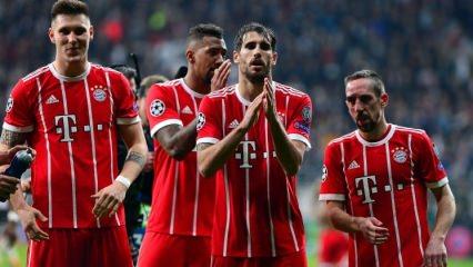 Maç bitti Bayernli futbolcular alkışladı