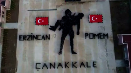 Polis adaylarından göğüs kabartan Çanakkale anması