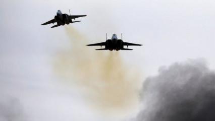 İşgalci İsrail savaş uçakları Gazze'yi vurdu