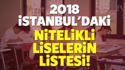 2018 İstanbul nitelikli okulların listesi! Sınavla öğrenci alacak liseler...