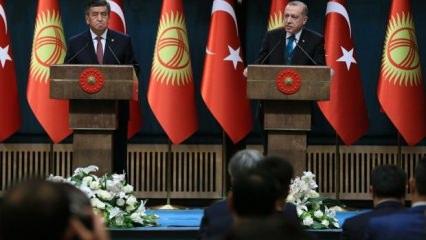 Erdoğan'dan Kırgız liderin yanında FETÖ mesajı