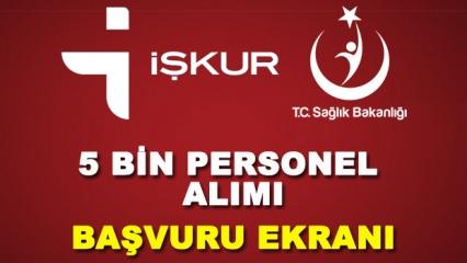 Sağlık Bakanlığı 5 bin personel alımı için son gün! Peki şartlar neler?