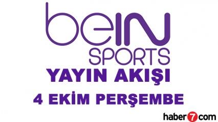 beIN Sports yayın akışı! 4 Ekim Fenerbahçe - Beşiktaş maçları yayınlanacak mı?