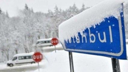 İstanbul'a son dakika uyarısı: Kar kapıda!