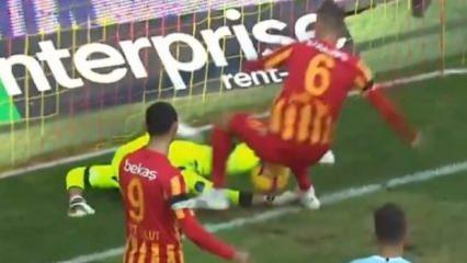 Kayseri'de ilginç gol! Kalça, VAR, karar...