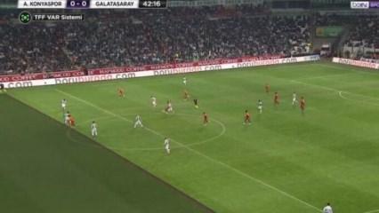 Galatasaray penaltı bekledi, VAR ofsayt dedi!