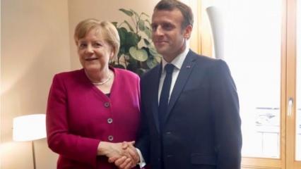 AB'de işler karıştı! Seçim sonrası Merkel ile Macron'un büyük kavgası