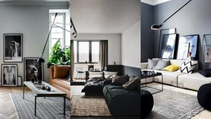 Siyah renk mobilyalarla uygulanabilecek dekorasyon önerileri