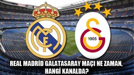 Real Madrid Galatasaray maçı bu akşam saat kaçta? Maç hangi kanalda?