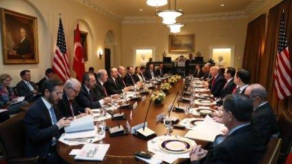 Erdoğan ile Trump'ın akşam yemeğinde dikkat çeken detay
