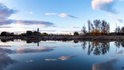 Ağrı Dağı eteklerindeki İrem Bağları'nda sonbahar güzelliği