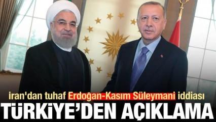 İran'dan tuhaf Erdoğan-Kasım Süleymani iddiası! Türkiye'den açıklama