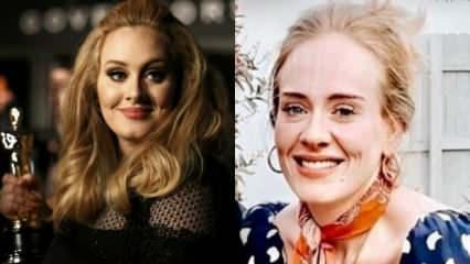 İngiliz şarkıcı Adele verdiği kilolarla dünya gündeminde!