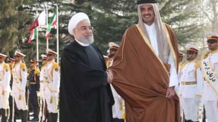 Katar Emiri Al Sani sürpriz ziyaretle Tahran'da