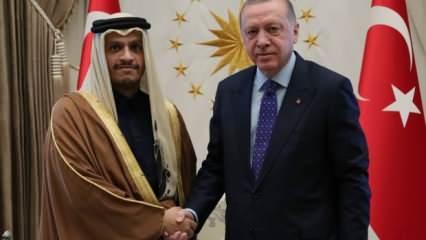 Başkan Erdoğan, Al Sani'yi kabul etti