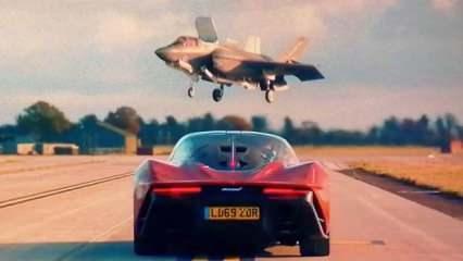 McLaren Speedtail, F-35'e meydan okudu! Dev kapışma! İşte kazanan
