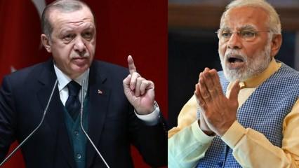 Erdoğan'ın resti Hindistan'ı kızdırdı! Çok çarpıcı Türkiye açıklaması