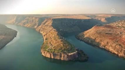 Zeugma ve Fırat Nehri'nin tanıtımı için özel görüntü çekildi