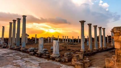 Tarihi şehir Magusa'da binlerce yıllık geçmişe sahip Salamis Antik Kenti