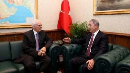 Bakan Akar, Yunanistan'ın Ankara Büyükelçisi'ni kabul etti