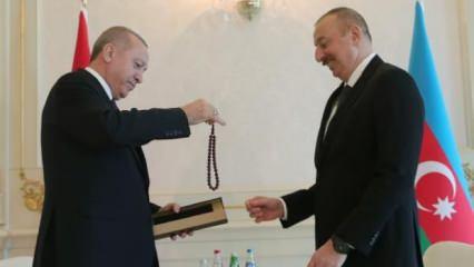 Erdoğan'dan, İlham Aliyev’e özel hediye
