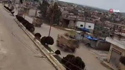 Bölgeden sıcak görüntüler! TSK konvoyu İdlib'e girdi
