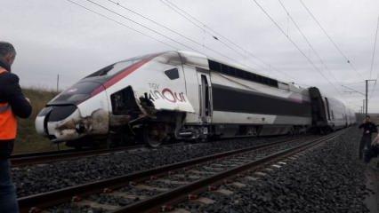 Fransa'da tren raydan çıktı: 4 yaralı