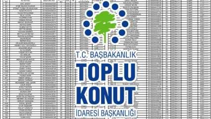 TOKİ Başakşehir kura sonuç sorgulama ekranı! Kazanan adayların isim listesi açıklandı!