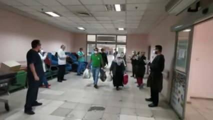 Erzurum’da tedavisi tamamlanan 20 hasta alkışlarla taburcu edildi