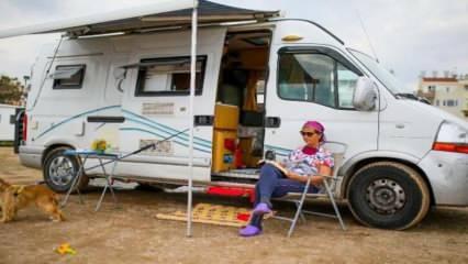 Evde kal yerine Karavanda kal: Antalya'da karavanda izole yaşam