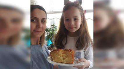 5 yaşındaki Bilge'den sağlık çalışanlarına 'kek' jesti