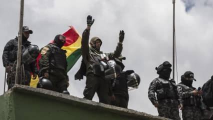 Bolivya'da asker, ülkelerine dönmek isteyenlerle çatıştı