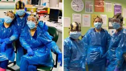 Ekipman olmadığı için çöp poşeti giyen 3 İngiliz hemşire, corona virüse yakalandı