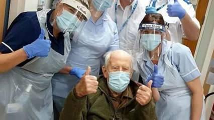 101 yaşında koronavirüsü yendi