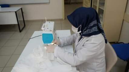 Kadın eğitmenler günde 7 bin maske üretip ücretsiz dağıtıyor