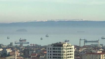 Hava kirliliği azaldı, İstanbul'dan Uludağ göründü!